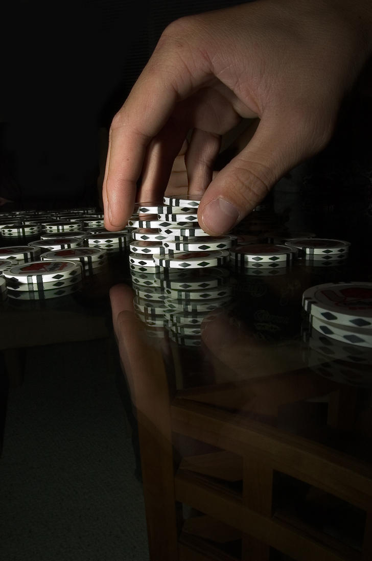 Poker Chips Shuffle by