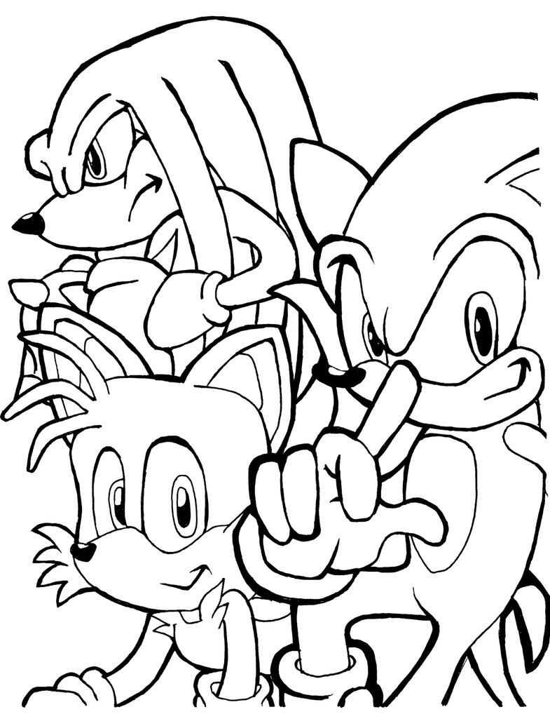 tail sonic hedgehog coloring pages - photo #10