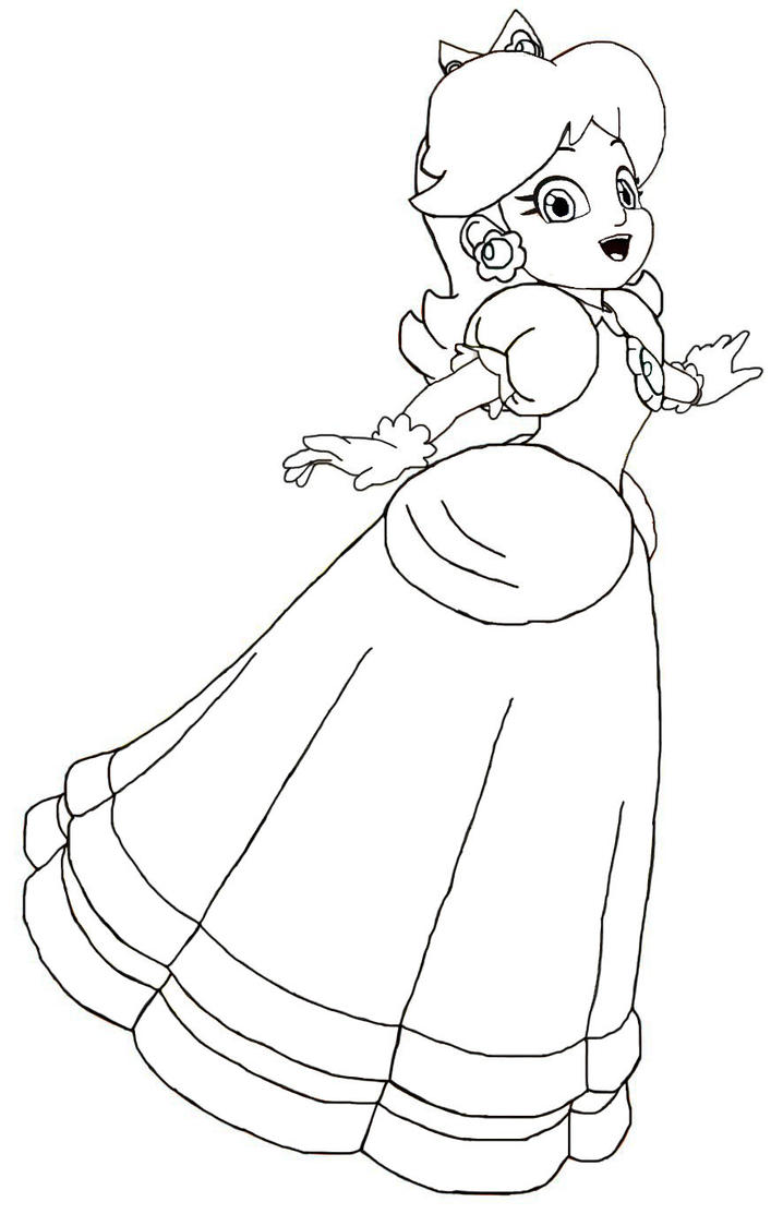 daisy from mario coloring pages - photo #29