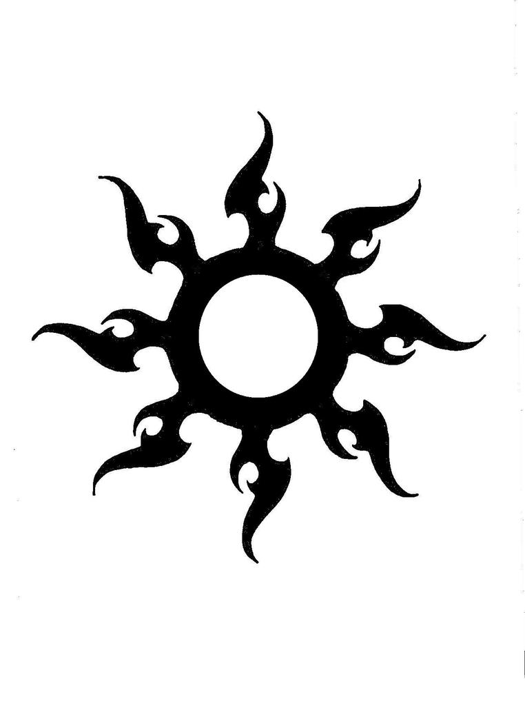 Tribal Sun Tattoo Design Picture 1