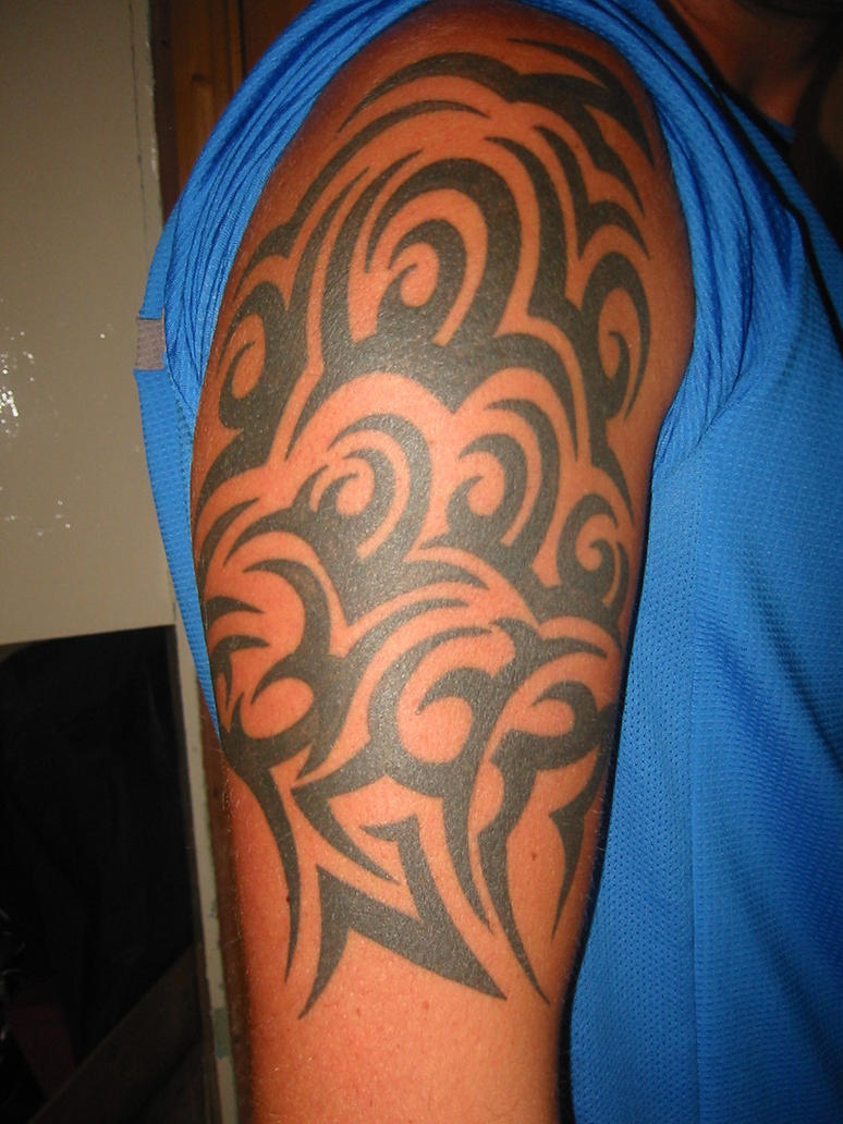 Tribal On Right Tattoo