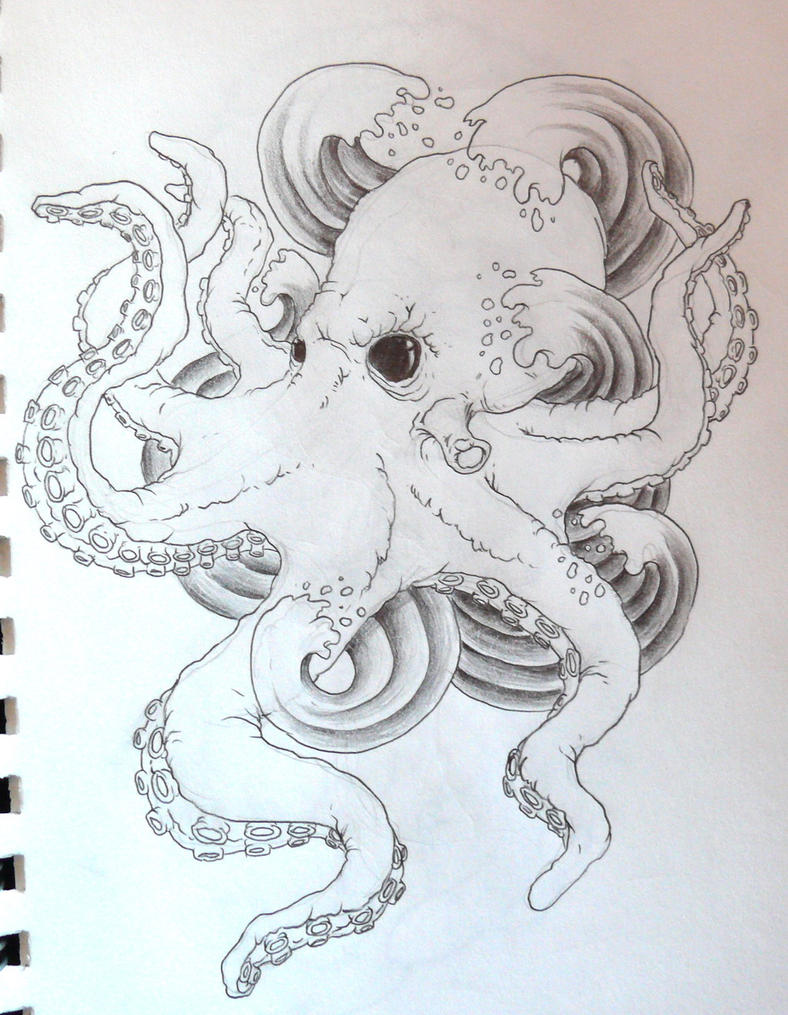 octopus tattoo by zioman on