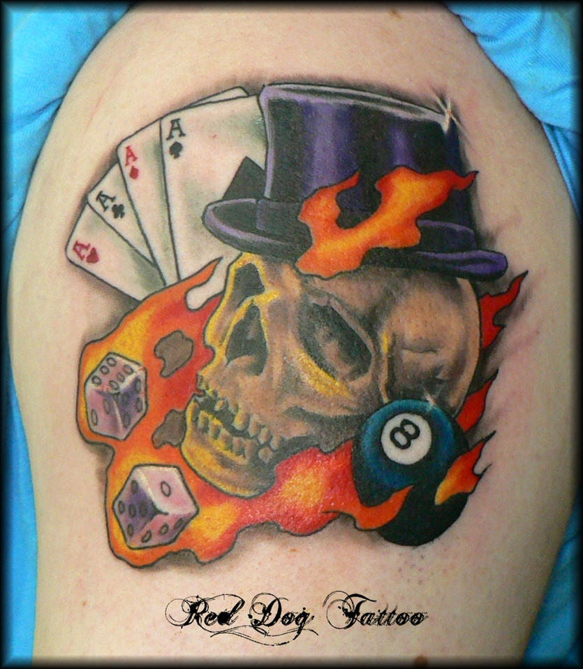 Johns Skull Tattoo by