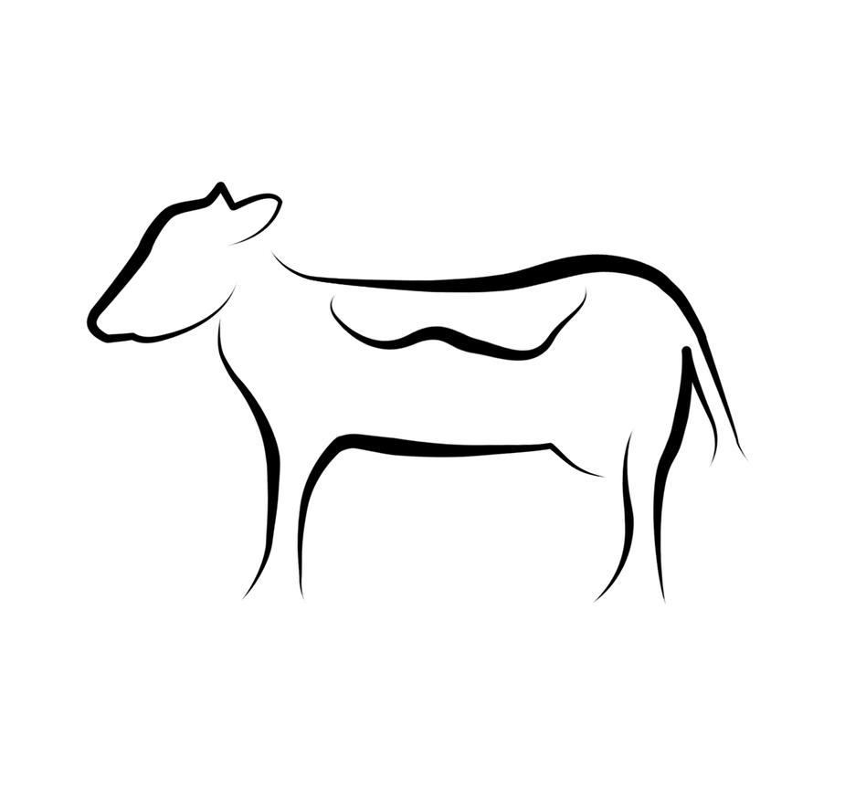 cow clipart simple - photo #45