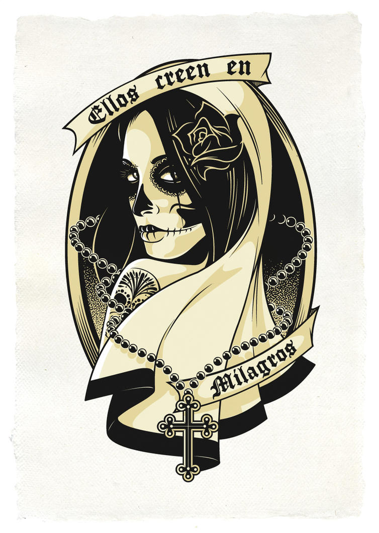 Mexican Skull girl by