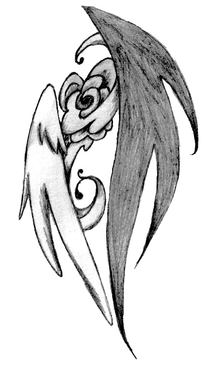 Wings Tattoo | Flower Tattoo