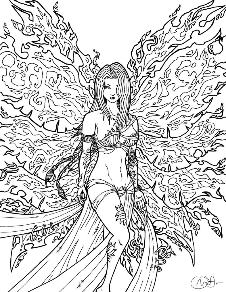 fairy goddess coloring pages - photo #6