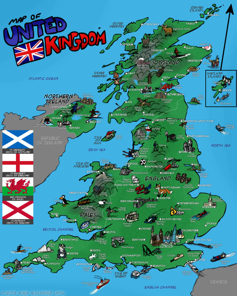 clipart map of united kingdom - photo #48