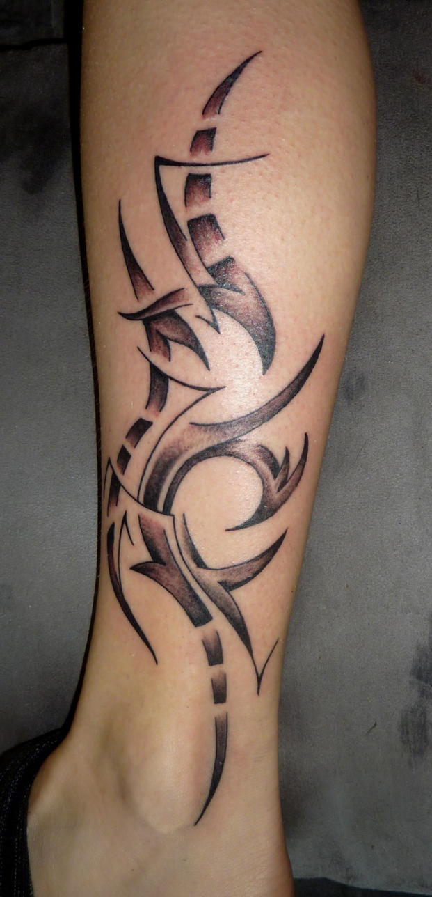 abstract tribal tattoo by D3adFrog