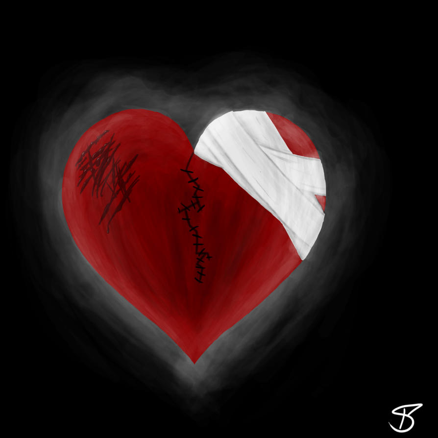 Black Rose And Broken Heart