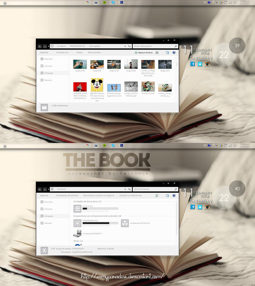 Ss The Book theme for Win7
