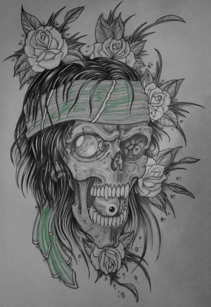 Skull And Roses Edit | Flower Tattoo