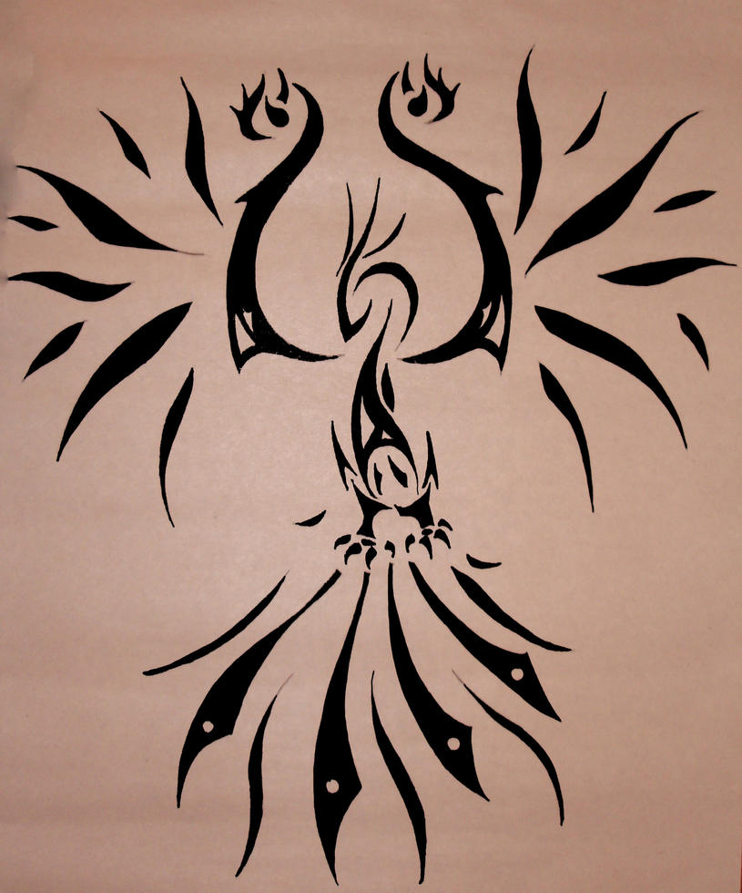 phoenix tribal tattoo