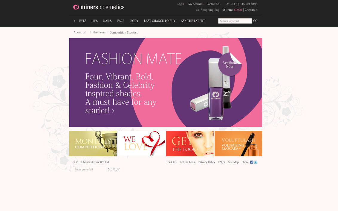 Online Cosmetics Store in the