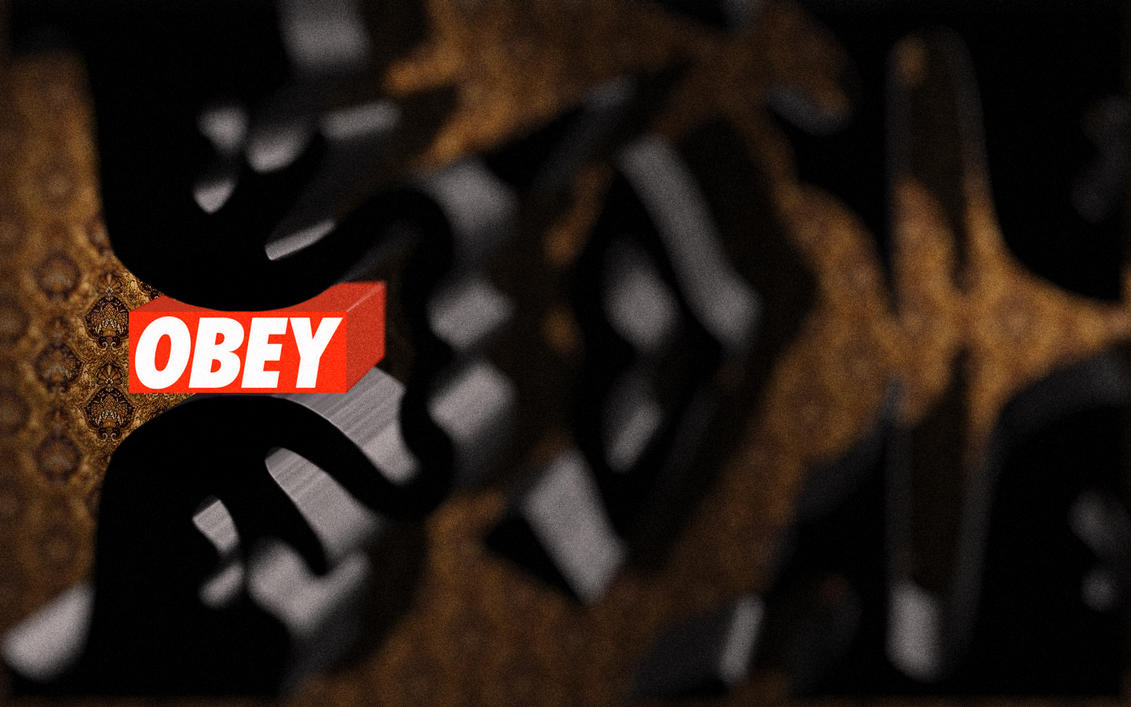 Obey Wallpaper Again By Barbelithium On Deviantart HD Wallpapers Download Free Images Wallpaper [wallpaper981.blogspot.com]