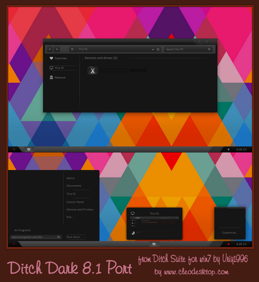 Ditch theme for Win7/8/8.1