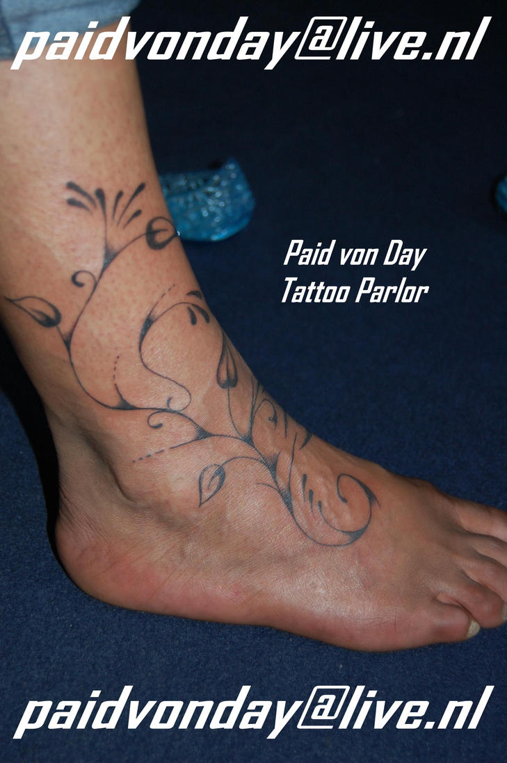 foot tattoo by petercliff on