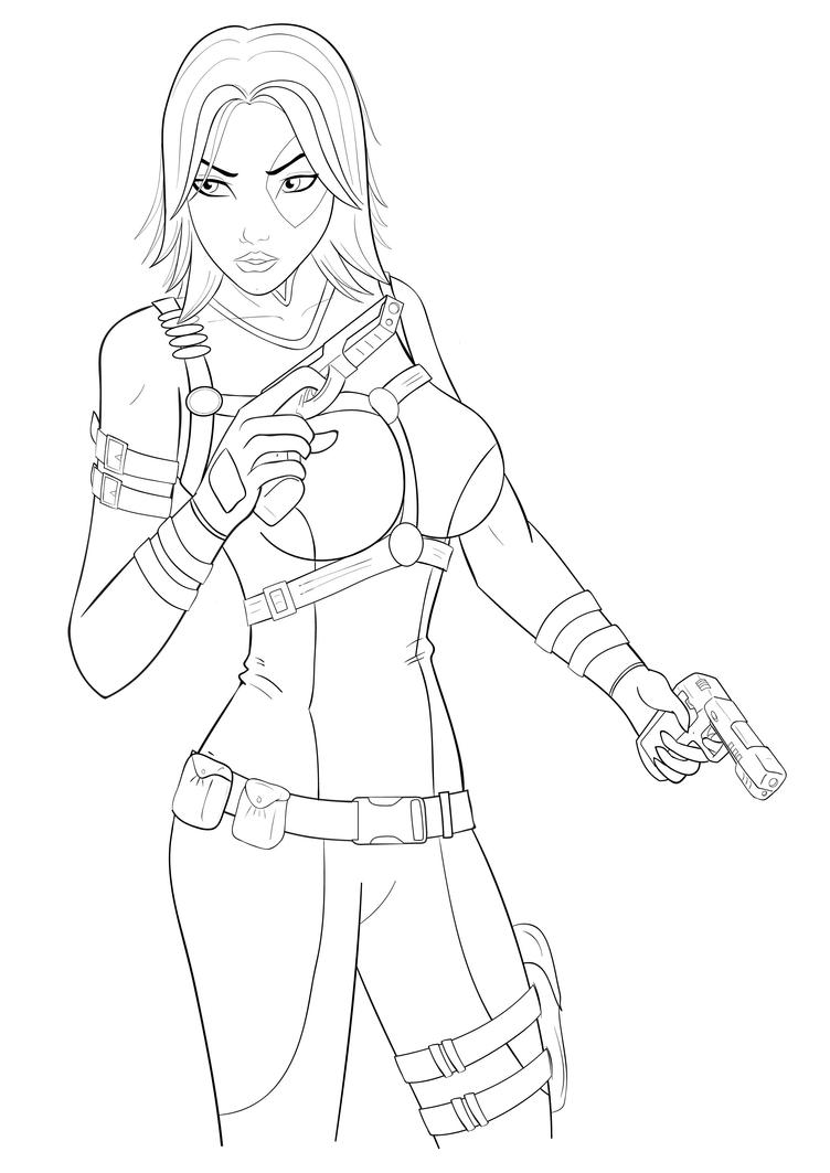 lady deadpool coloring pages - photo #4