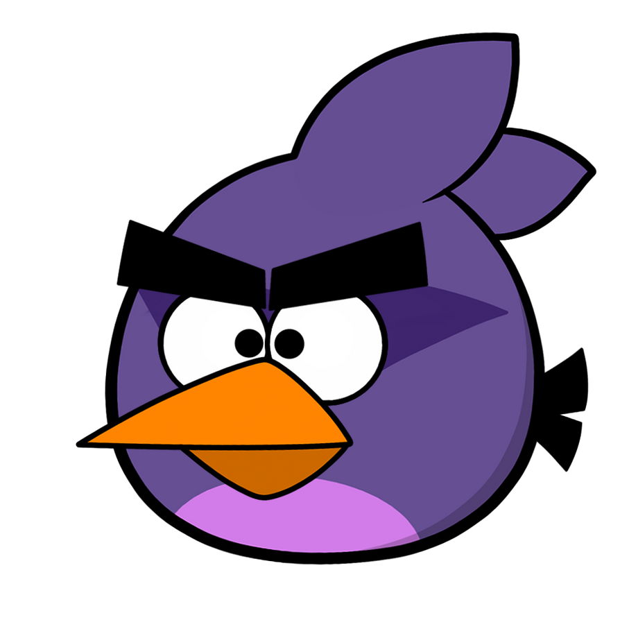 Angry Bird Purple Taladro bird  artwork by