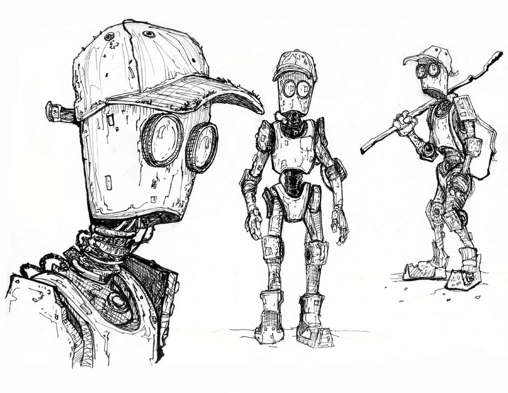 Simple Robot Sketch Robot sketch by tylerjustice