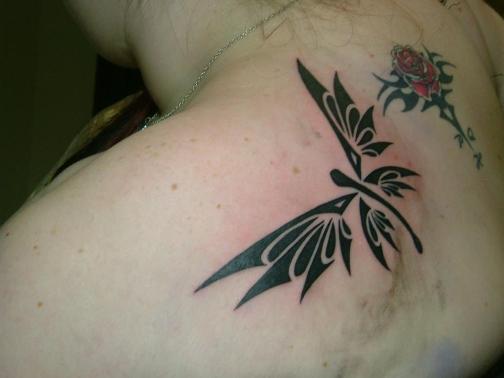 new dragonfly tattoo of mine - dragonfly tattoo