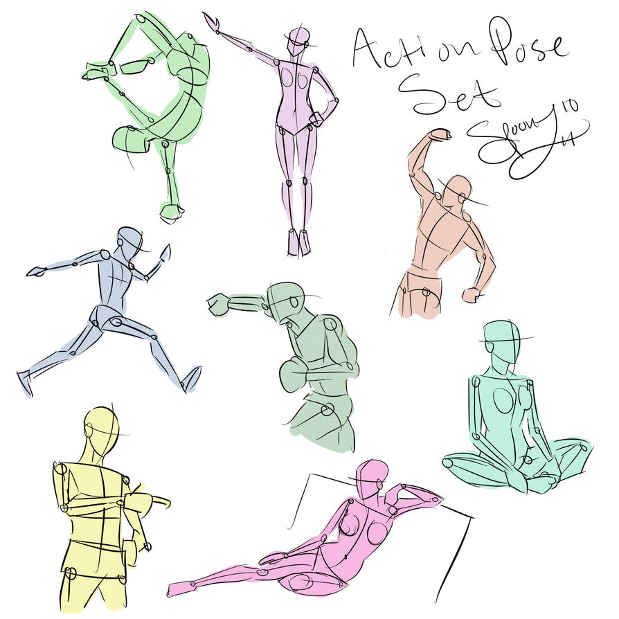 Action Poses by spoonz10 on DeviantArt