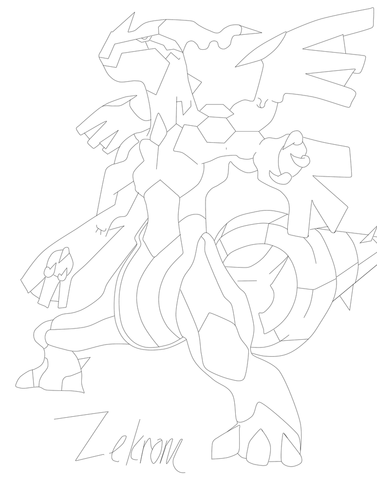zekrom pokemon coloring pages - photo #45