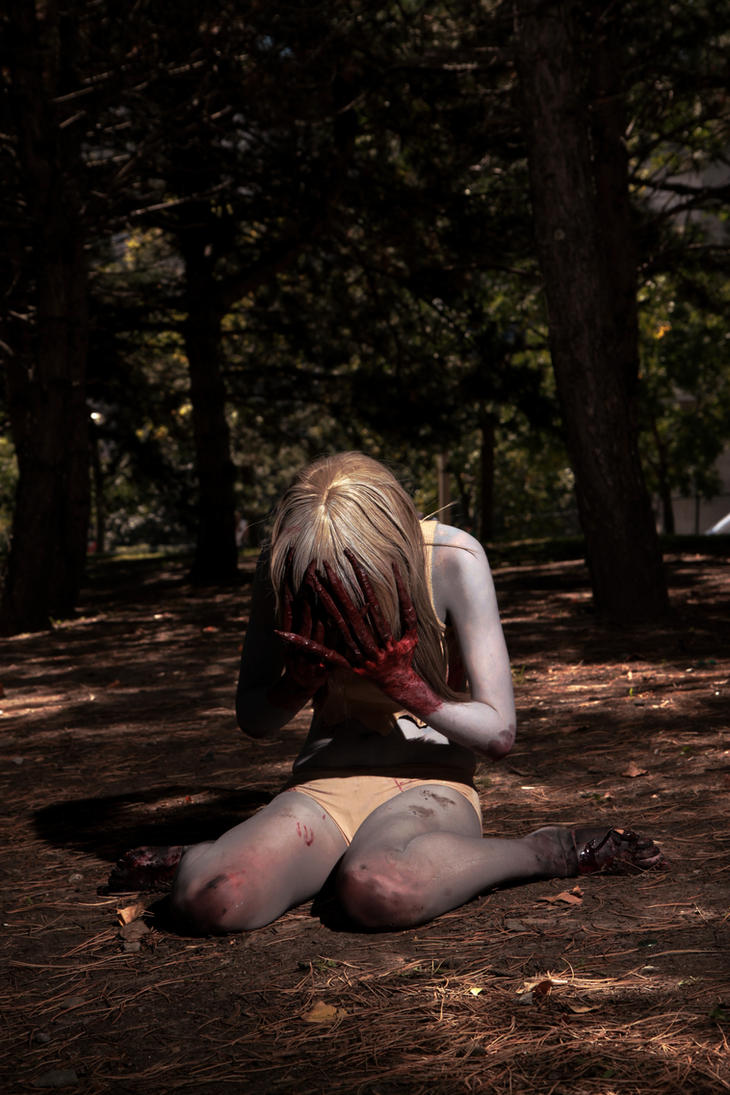 cosplay witch Left dead for