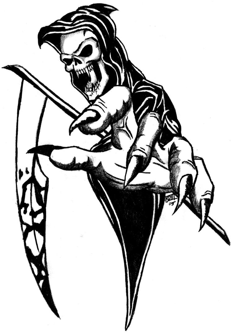 Grim Reaper Tatoo by bobbydelaneyiii